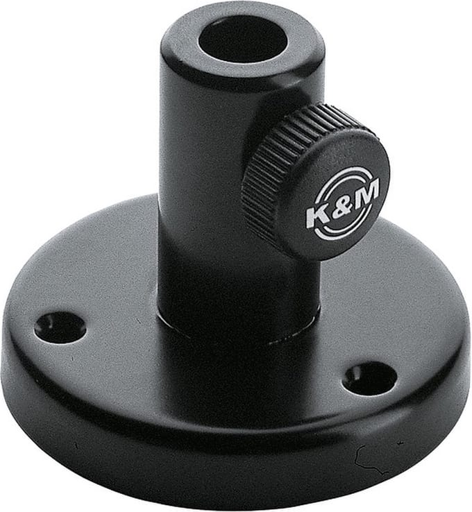 König & Meyer 23855 tafel - flans zwart - Microfoon tafelstatief