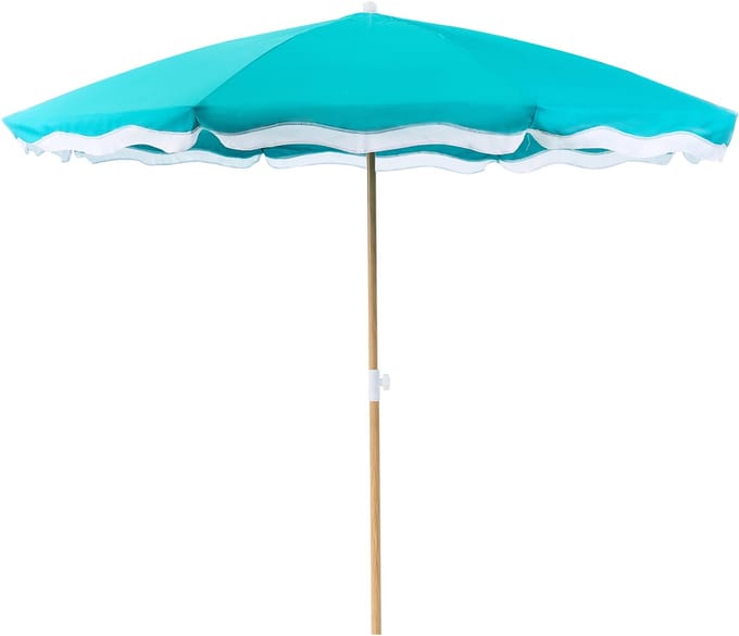 SESTRIERE - Tuinparasol - Turqoise - 232 cm - Polyester