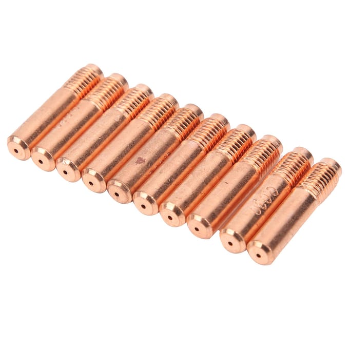 10 stuks geleidende spuitmonden koper MIG lassen contacttips vervangingsaccessoires 0,8 mm