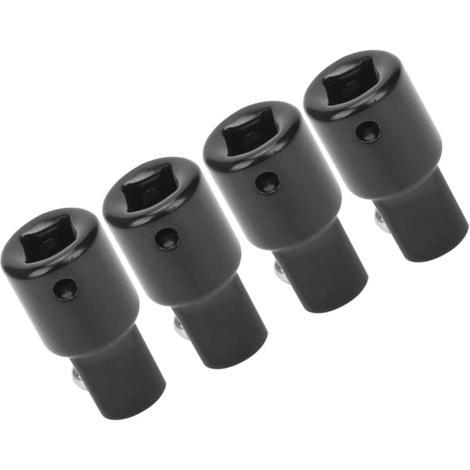 4 Stuks Socket Adapter Hoog Koolstofstaal Ratelsleutel Aandrijfdoos Conversie Gereedschap 14 naar 38 gray
