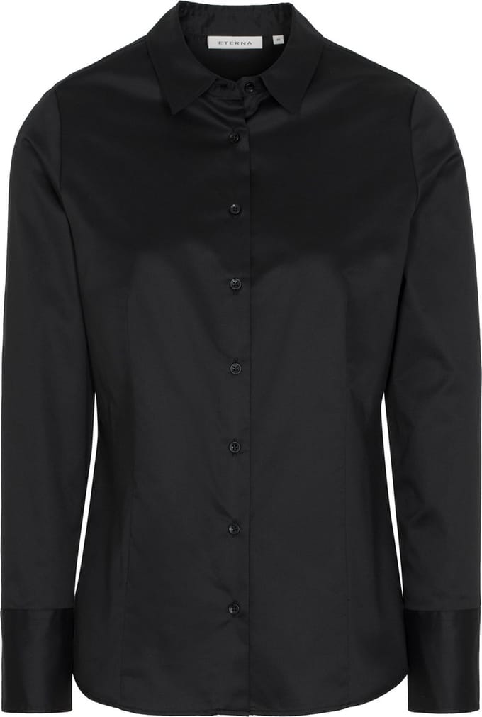 ETERNA dames blouse modern classic - zwart