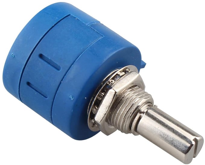 Potentiometer Module - Draadgewonden Weerstand - Apparatuur Instellen - 10 Omwentelingen - 10K Ohm - Blauw