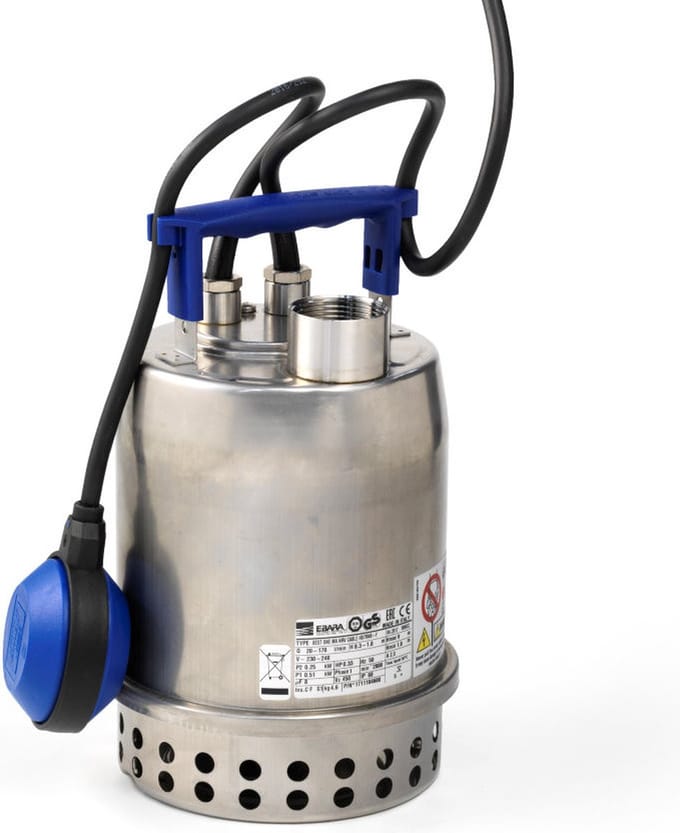 Ebara Best One A – Dompelpomp RVS – 420W – 10.200 l/u – met vlotter