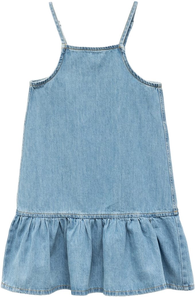 Denim Onder knielengte Jeanskleid
