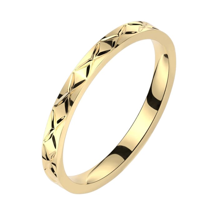 Twine - Gouden Ring Dames - Dames Ring - Ring Dames - Gouden Ring - Ring Goud - Ring Goud Dames - Gouden Ringen - Motief