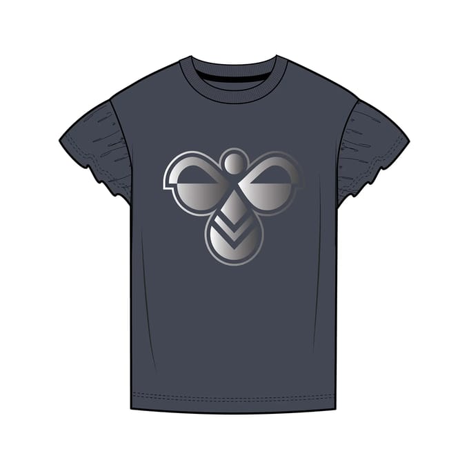 Meisjes T-shirt met ruffles Hummel