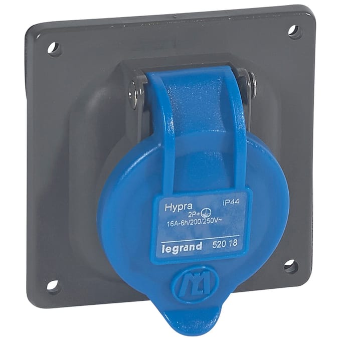 Legrand inbouwstopcontact 230V 16A 3P IP44 Hypra CEE - 052018