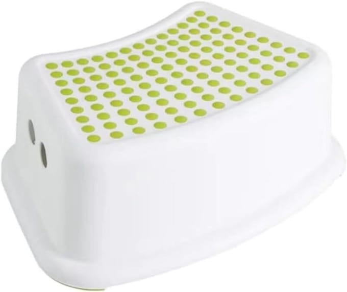 Toiletkruk - Hurkstoel - Badkamer Comfort - Antislip Basis - Draagbaar - Geel