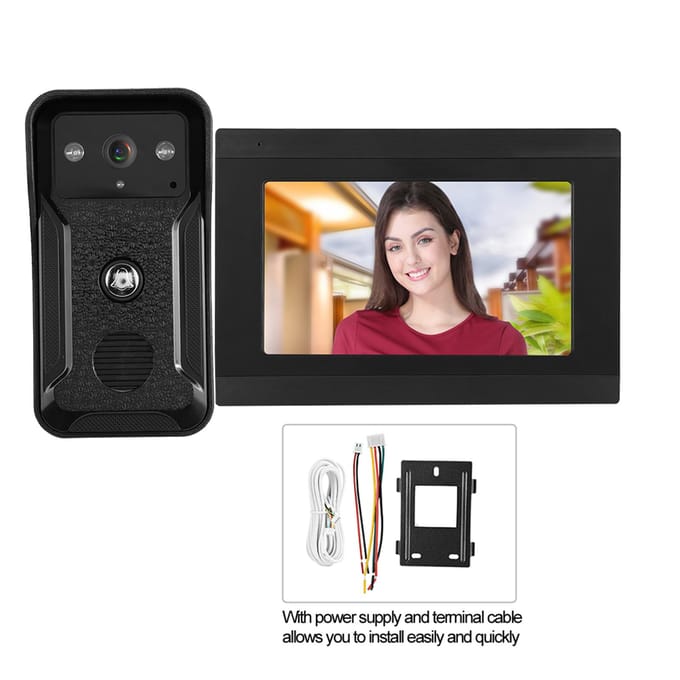 7 inch 2 Camera's 1080P Video Intercom Bedraad Wifi Deurtelefoon Nachtzicht Camera