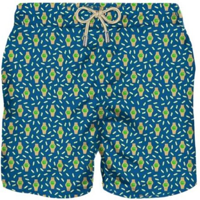 Saint Barth - Boxer Sea Blue VERLICHTENDE MICRO