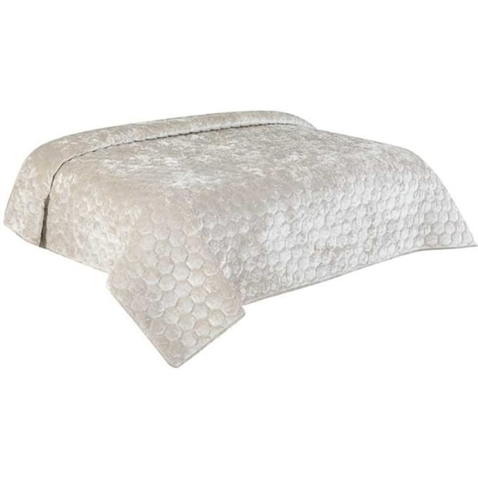 Unique Living - Bedsprei Peggy Dove White - 170x220cm