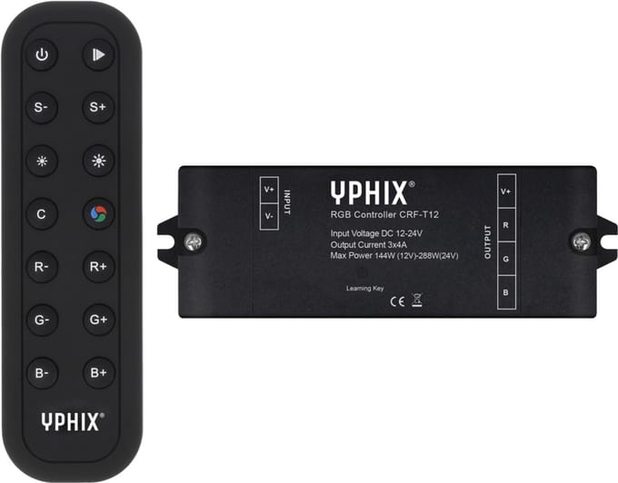 RGB Controller CRF-T12 incl. RF afstandsbediening