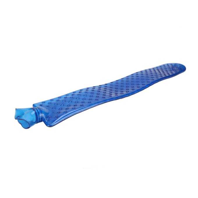 Bed Warmwaterkruik Super Groot Transparant Donkerblauw Slaap Bedverwarmer Waterzak 3000ml blue