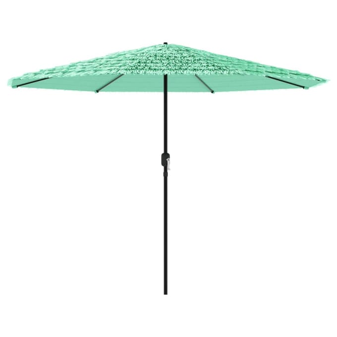 vidaXL - Parasol - met - stalen - paal - 388x388x248 - cm - groen