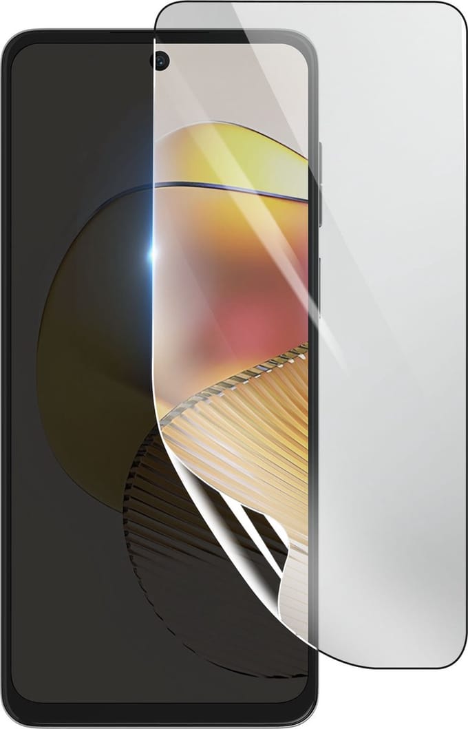 3mk, Geschikt voor Motorola Moto G73, Schokbestendige Hydrogel Screenprotector, Transparant