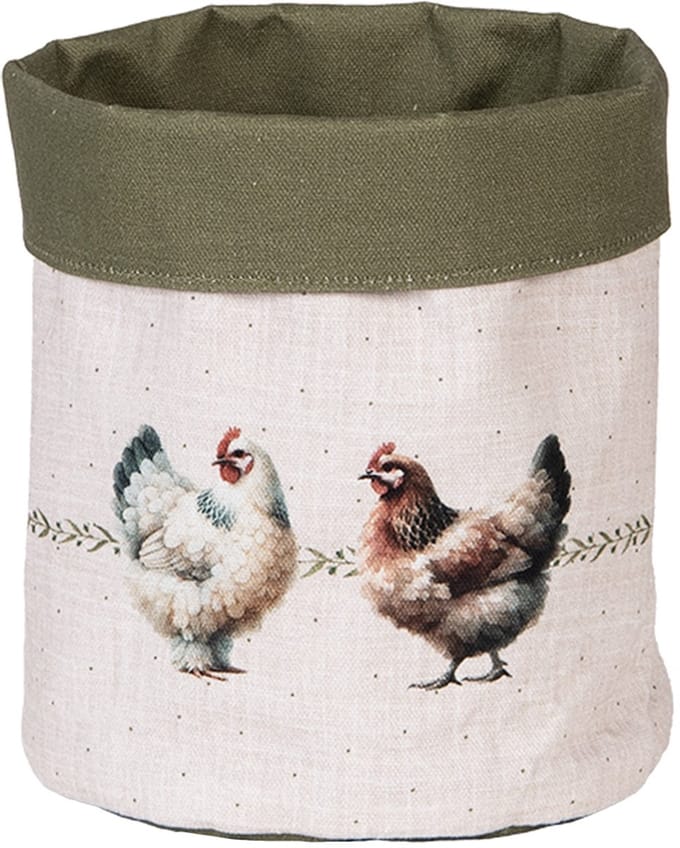 Clayre & Eef Broodmand Ø 15x16 cm Beige Katoen