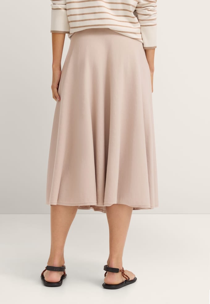 Bugatti Damen Gebreide rok van viscose-mix met elastische tailleband