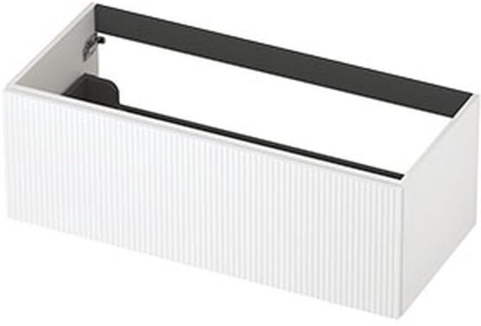 INK - Onderkast 1L Gelakt Gefreesd Tbv Greep - 1000x450x350 Mm - Mat Wit