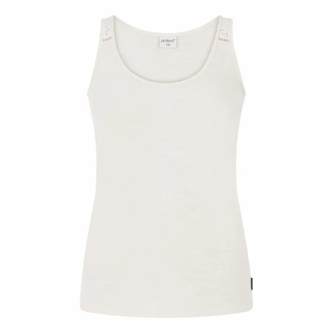 Protest Prtimpulse – Tanktop Dames – Mouwloos – Ronde hals – Kitoffwhite