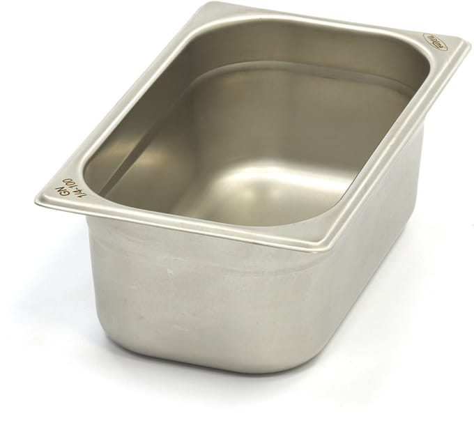 Gastronorm Bak - 1/4 GN - 10 cm Diep - RVS