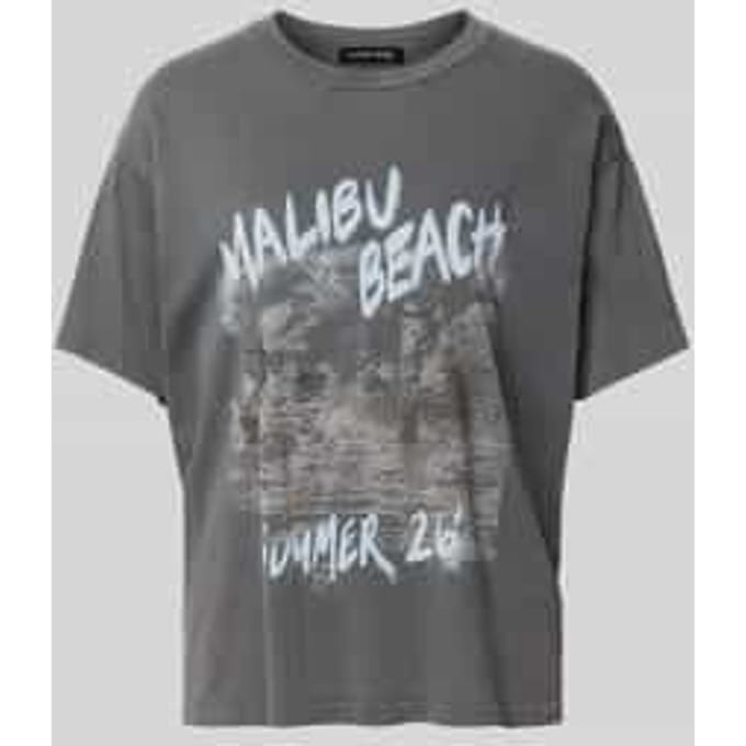 T-shirt met malibu-print