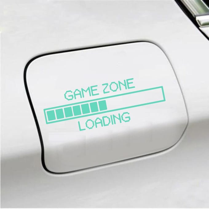 Bumpersticker - Game Zone Loading - 6 X 17,5 - Mint