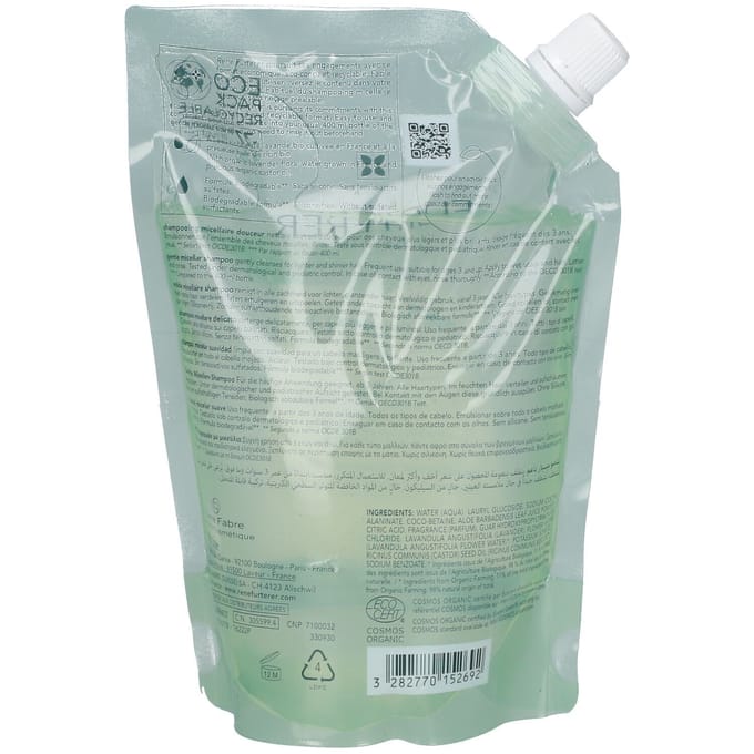 René Furterer Naturia Ultramilde Micellaire Shampoo | Alle haartypes Refill 400