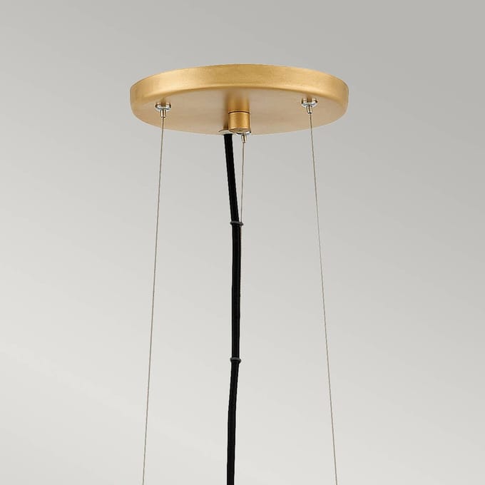 Lisa McDennon by Hinkley LED Hanglamp Nula | 1X E27 Max 100W | Dimbaar | Shell White & Luxe Gold
