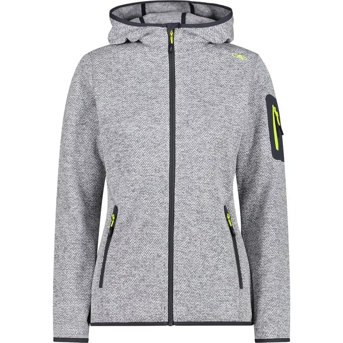 CMP Zip Hoodie - Grey-limone - Maat Damen_EU 34