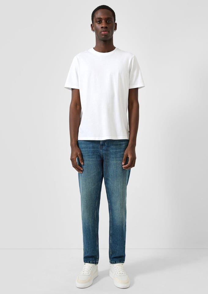 QS - male - Jeans Devon / Relaxed Fit / Halfhoog / Taps toelopende pijpen