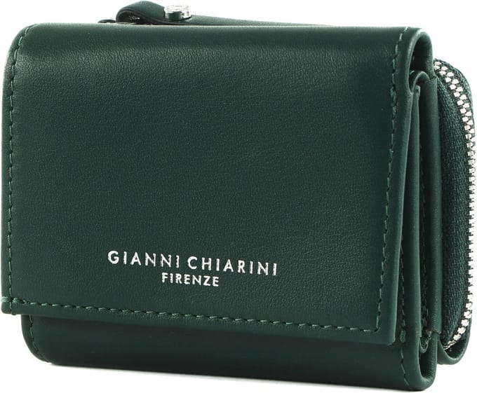 GIANNI CHIARINI Leren Portemonnee Lush Wallet Deep Green Donkergroen