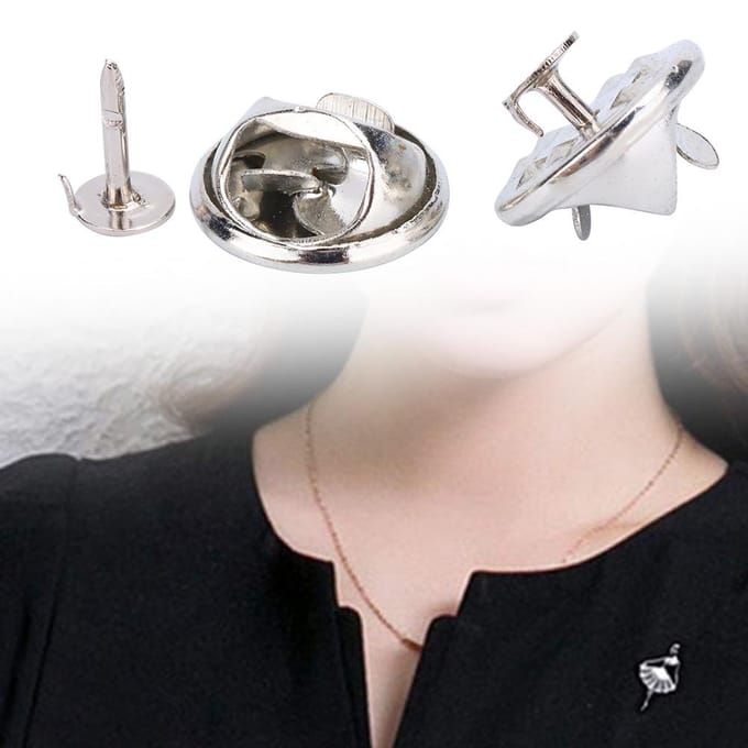 100 Stuks/Set Broche Sluiting Dasspelden Sieraden Bevindingen DIY Ambachten Maken Accessoire gray