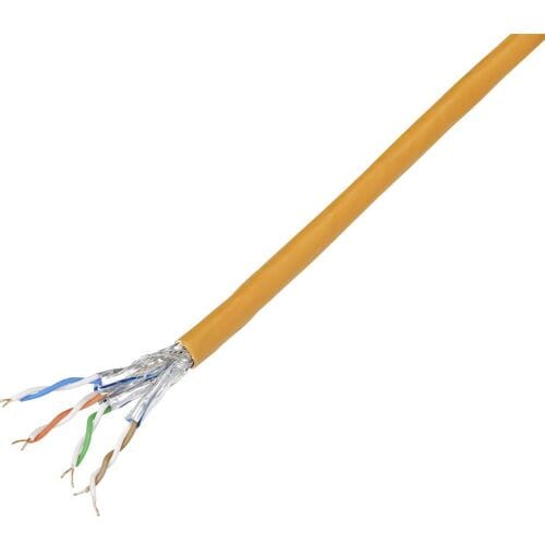 TRU COMPONENTS Netwerkkabel CAT 7 S/FTP 4 x 2 x 0.26 mm² Oranje 100 m