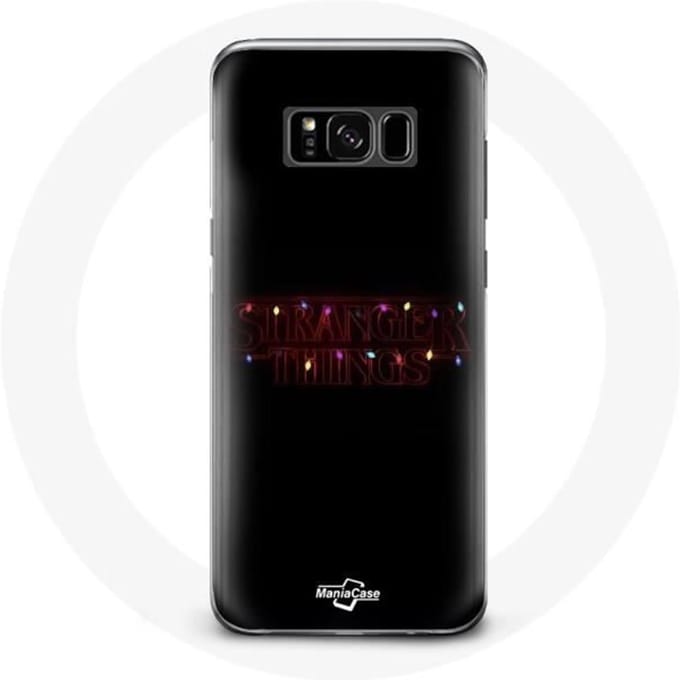 Coque pour Samsung Galaxy S8 Stranger Things Affiche Logo Joyeux noël