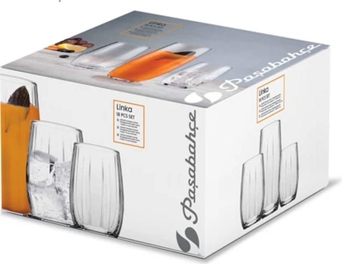 Pasabahce - Waterglas Set - 18 Delig - Glas - Elegante Ontwerp - Duurzaam