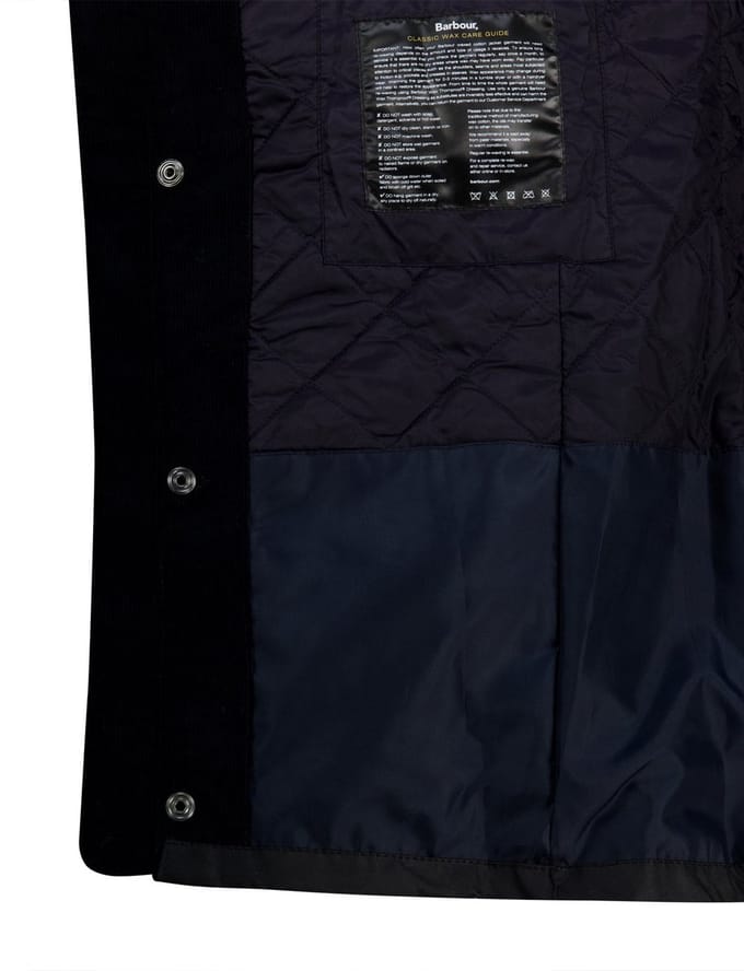 Barbour winterjas donkerblauw