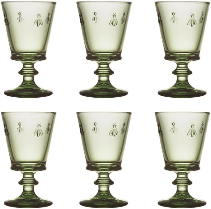 La Rochère Abeille Wijnglas 24 cl Olijfgroen - 6 Stuks