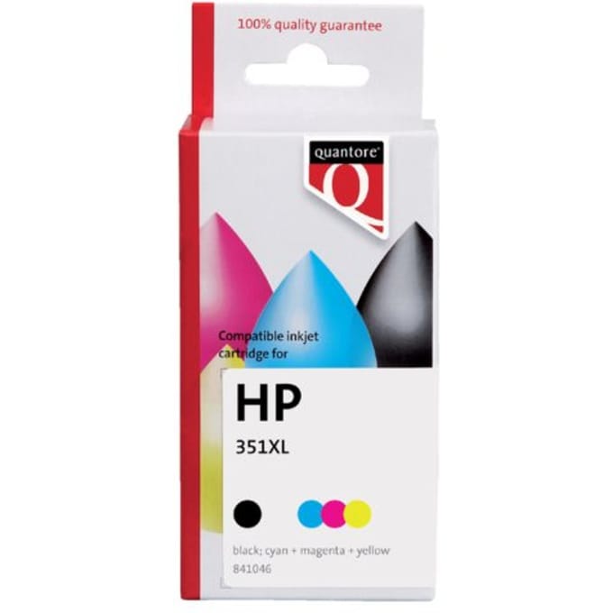Inktcartridge Quantore alternatief tbv HP CB338EE 351XL kleur