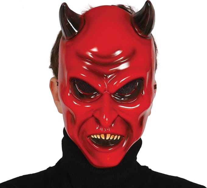 Fiestas Guirca Masker Duivel Pvc Rood One-size