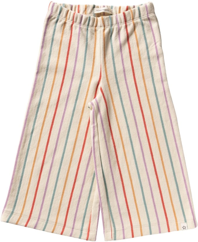 Your Wishes Sunset Stripe Wide Leg Broeken Meisjes - Multi - Maat 128