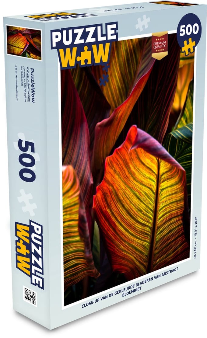 Puzzel Bladeren - Abstract - Kleuren - Legpuzzel - Puzzel 500 stukjes