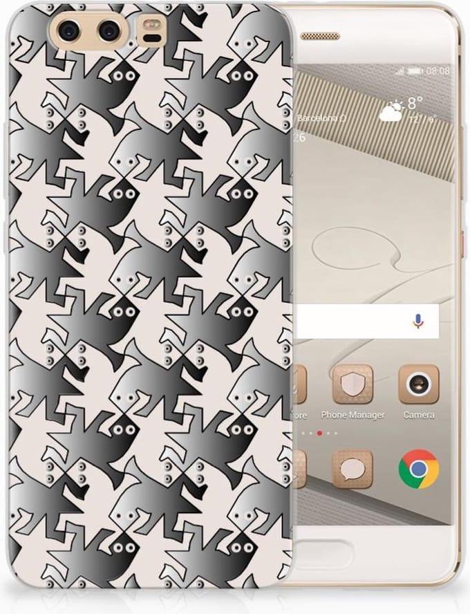 Huawei P10 Plus TPU Hoesje Salamander Grey
