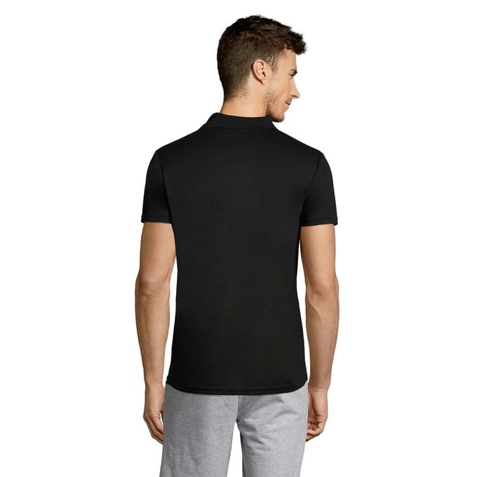SOLS Heren Performer Sport Poloshirt (Zwart)