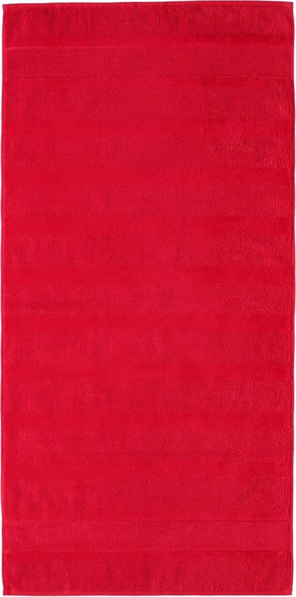 CAWÖ Noblesse² Uni Badhanddoek - Rood - 80x160