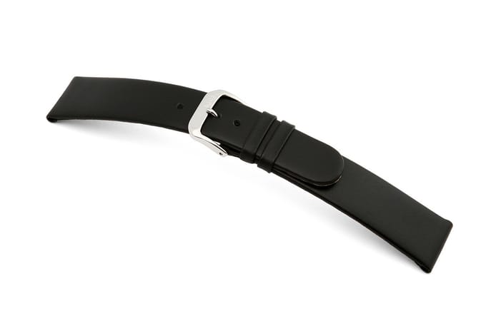 Lederband Merano 20mm zwart glad