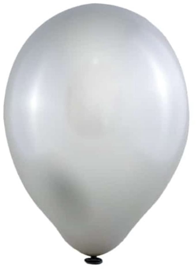 (50st) Metallic Ballonnen Zilver