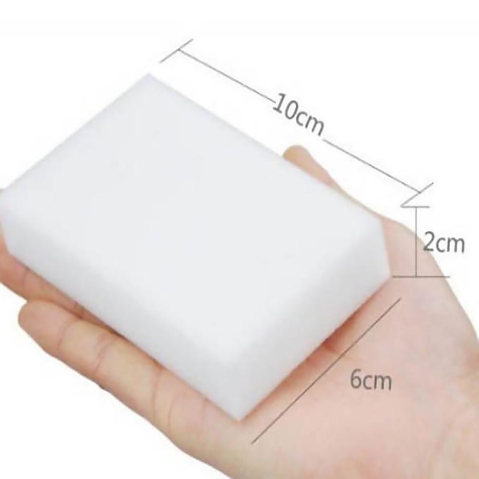 Lot de 20 éponges de nettoyage multifonctions en mousse de mélamine white