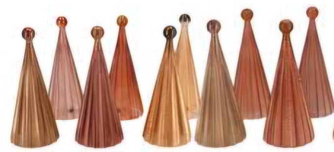 Twinkle warm sand mix glass tree lights ball ass 9x22cm - 1 stuk