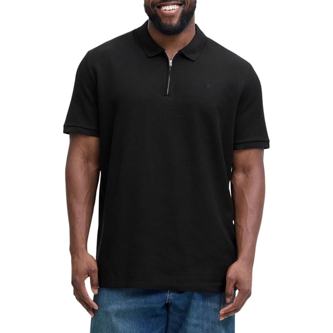 Jack & Jones Plus Polo shirt Plus Size Effen Polo shirt