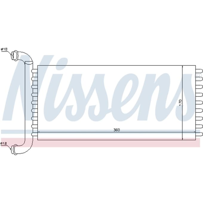 Warmtewisselaar, interieur verwarming NISSENS 72037
